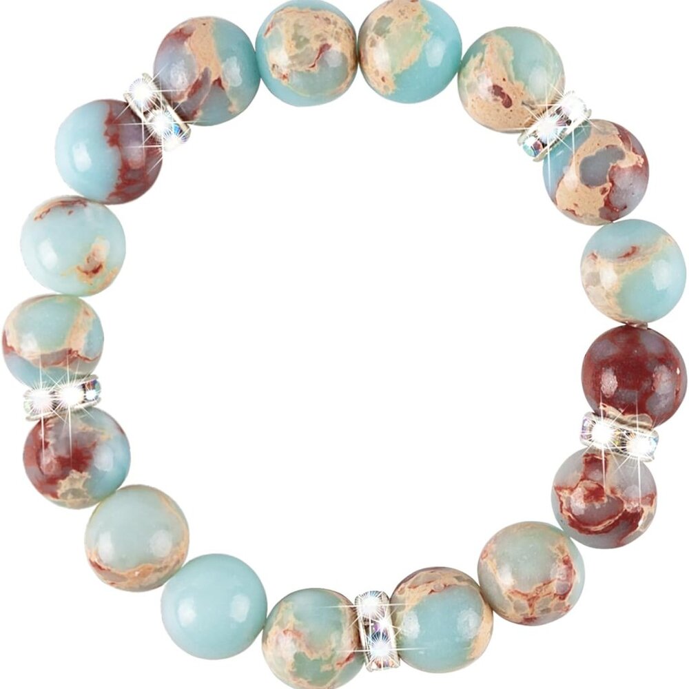 Healing Bracelet For Women Anxiety Crystal Bracelet Chakra Beaded Bracelets Rose